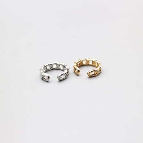 Metal Chain Oval Small  Earcuff （Gold） / EC074
