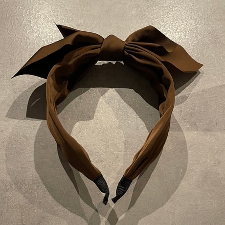 2503HA0061（S）/ Center Ribbon headband（Brown)