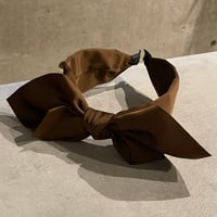 2503HA0061（S）/ Center Ribbon headband（Brown)