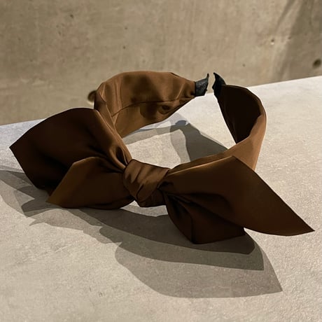 2503HA0061（S）/ Center Ribbon headband（Brown)
