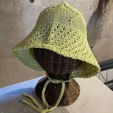 2503HW0079(S) / Wired Knit Bucket Bonnet（Green）