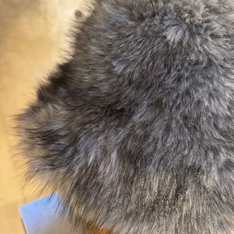 2510KC1022(S) / Mix Fur Hat（Gray/Black）