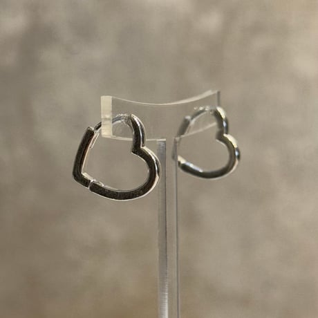 2501PR0743/ Mini Heart square hoop pierce（Silver）