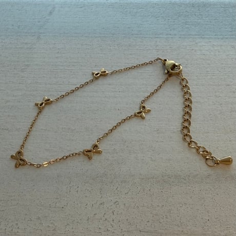 2606BR0142 / Mini Ribbon motif Bracelet（Gold）