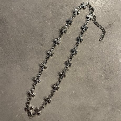 2510NC0363 /  Cross chain Necklace（Silver）