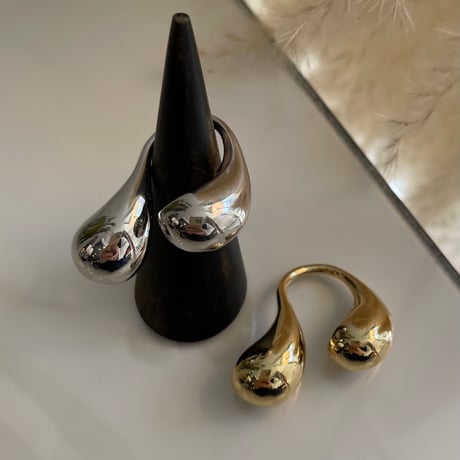 2403RG0415 / Double drop design ring（Silver）