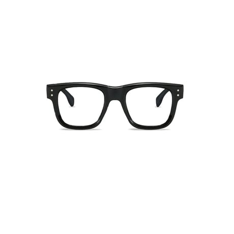 【 Select 】Big Flame Oversize Sunglasses (Matt Black/Clear）
