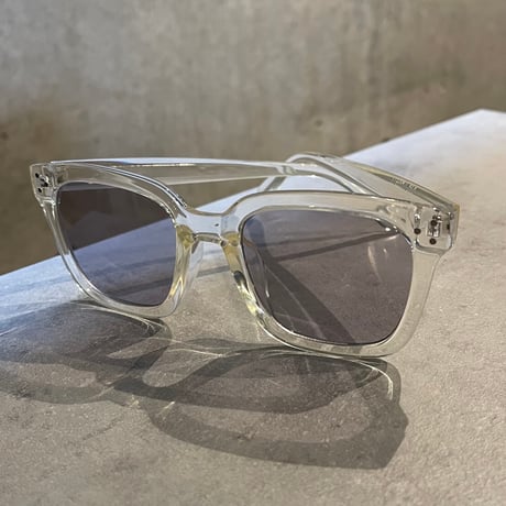 SE26SG_CA015（S） /  Square Frame Sunglasses (Clear Champagne/Md.Gray)