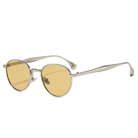 【 Select 】Retro Metal Round Sunglasses (Silver/Lt.Tea)