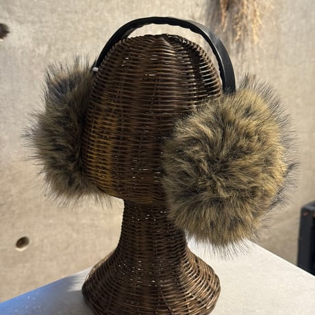 2601GS063(S)/ Fake Fox fur earmuffler（Beige Mix）