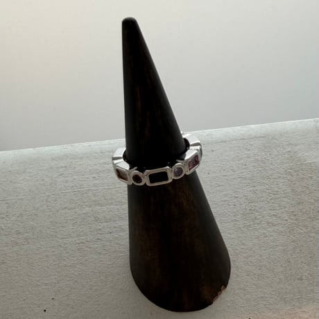 2603RG0750 / Multicolored stone ring（Silver）