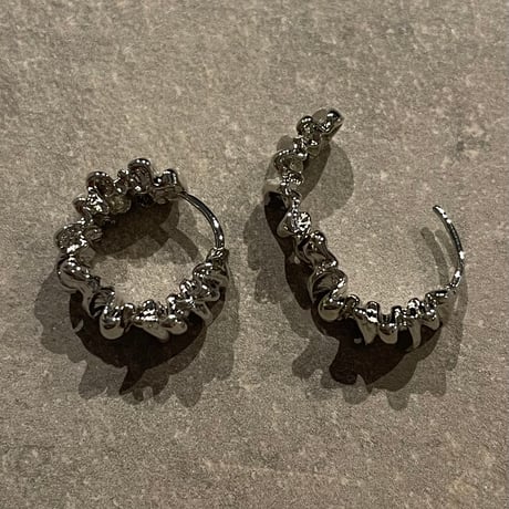 2503PR0755 / Wide design hoop Pierce（Silver）