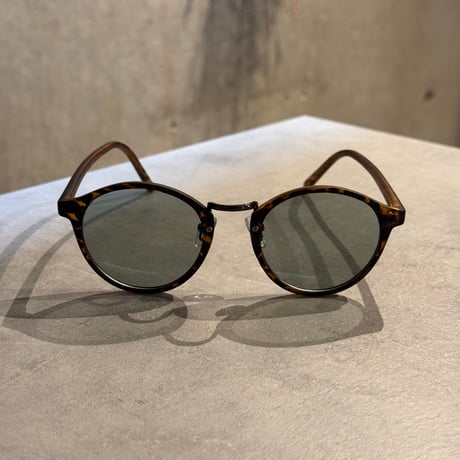 SE25SG_CA012（S） / Boston Sunglasses (Demi/Green)