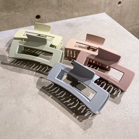 2305HA0026 / Square color Hair clip（Wine red）