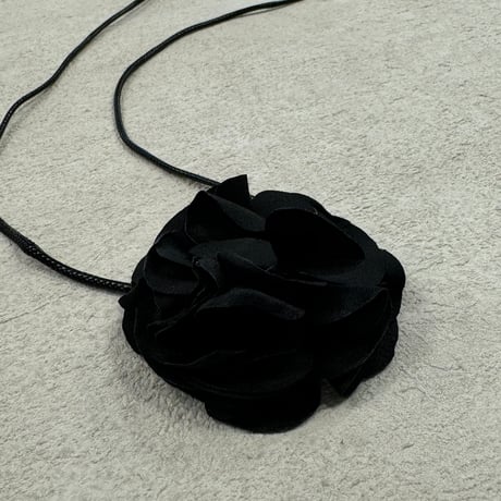 2407NC0255 / Flower choker （Black）