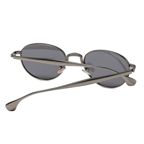 【 Select 】Retro Metal Round Sunglasses (Gold/Tea)