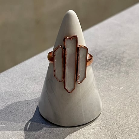 2403RG0425 / Shell design ring（PinkGold）