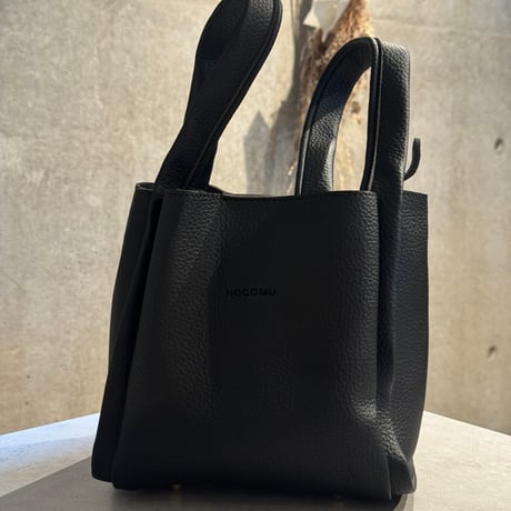 2509BG040(S) / Fake leather 2way sholder bag (Black)