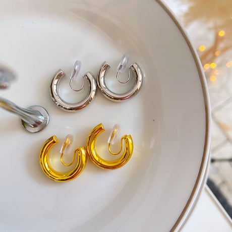 Metal Hoop Earring（Gold）/ 2203_ER0108