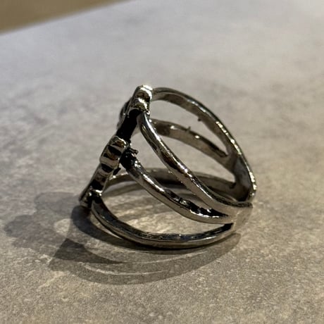 2508RG0674 /Vintage Cross Metal ring（Silver）