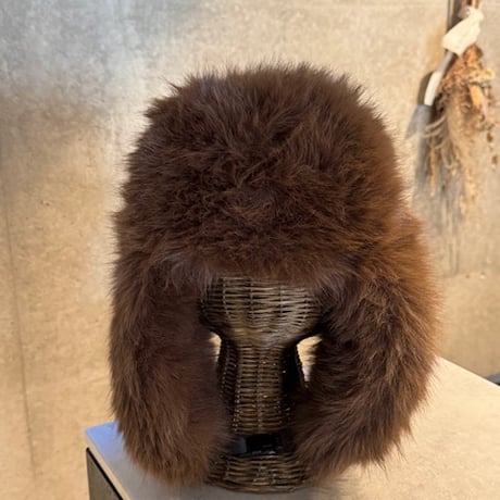2412SL11047BR(S)/ Volume flight fur cap（Brown）