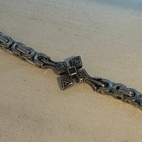 2606BR0134 / Vintage cross chain bracelet（Silver）