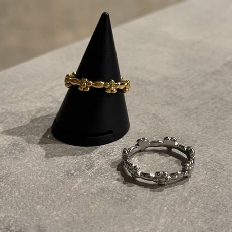 2511RG0699 / Mini Flower round ring（Silver）