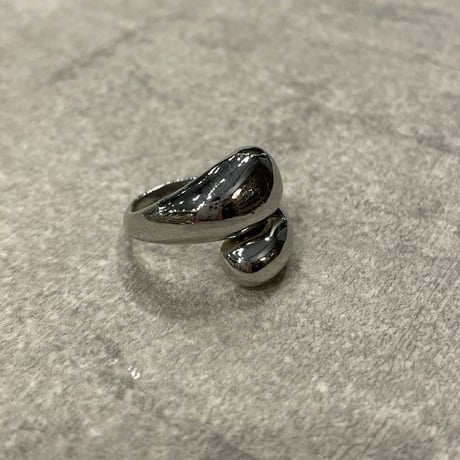 2402RG0391 / Cross drop ring（L / Silver）
