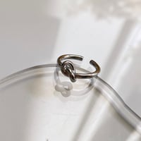 Metal Knot Twisted ring （Silver）   /  2201_RG0164
