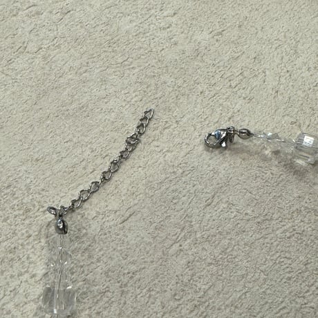 2407NC0259 /  Bijou ribbon necklace（Clear）