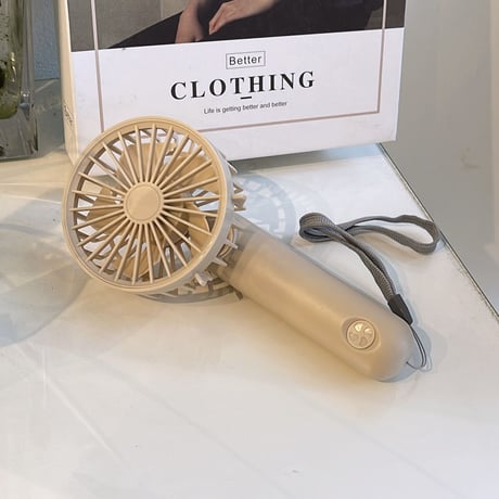 23SSGS003 / 2way handy fan（Beige）