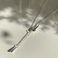 2311NC0213 / Double drop chain Necklace（Silver）