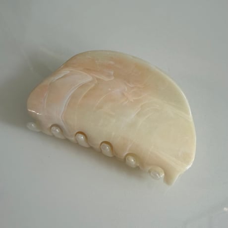 2606HA0089(S)/ Marble color Hair Clip（White）