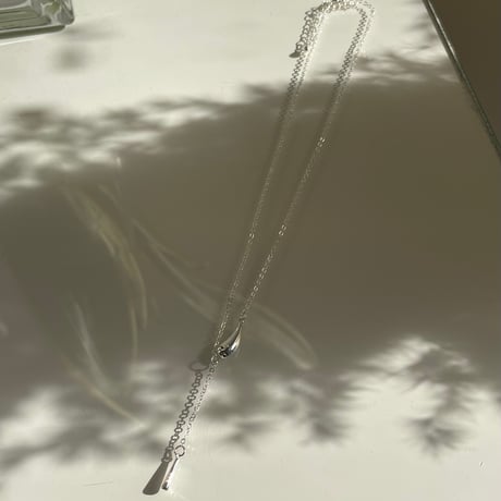 2311NC0213 / Double drop chain Necklace（Silver）