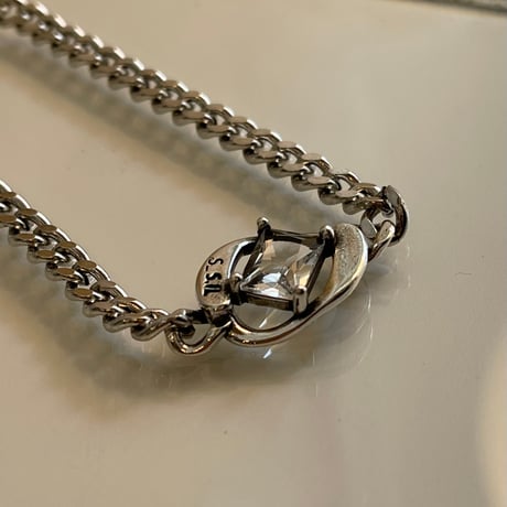 2403BR0036 / Point stone chain Bracelet（Silver）