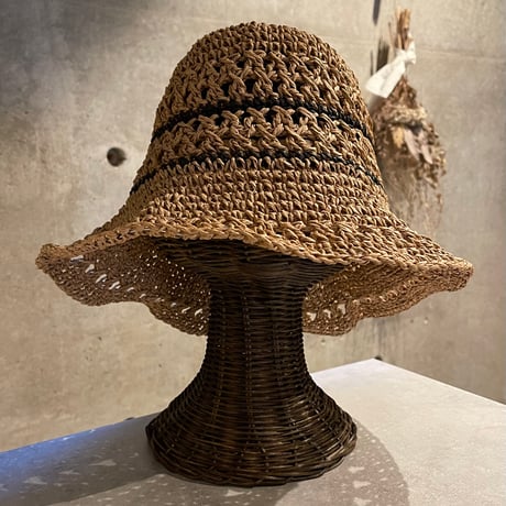 2411HW0061(S) / Paper cotton line bucket Hat（Camel）