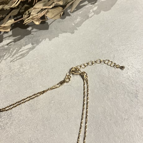 Knot long double necklace (Gold) /2212_NC0171