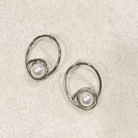 Twine around pearl Pierce（Silver）/ 2208_PR0503