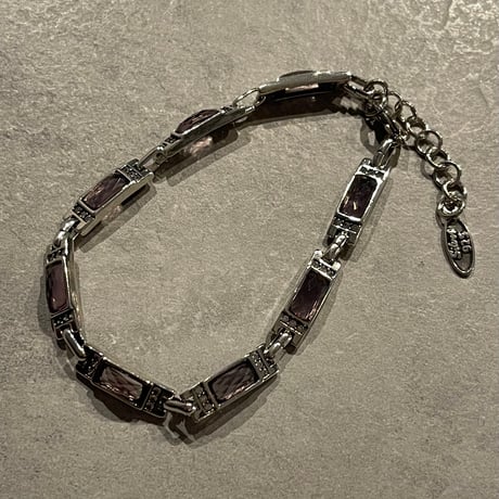 2510BR0104 / Square stone Bracelet（Silver）