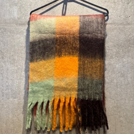 2511GS054(S)/ Large check pattern Stall (Brown/Orange)