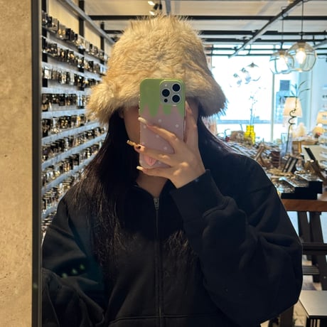 2510KC1022(S) / Mix Fur Hat（Beige/Brown）