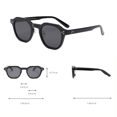 【 Legit Eyewear 】Sunglasses Jomei (Black/Tea)