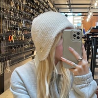 2511HW0111(S) / Knit Flight Cap（Off White）