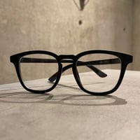 【 Select 】Square Flat Lens Sunglasses (Black/Clear)