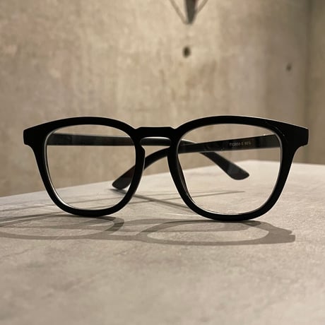 【 Select 】Square Flat Lens Sunglasses (Black/Clear)