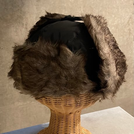 2510KC130103(S) / 2way flight fur cap（Black）