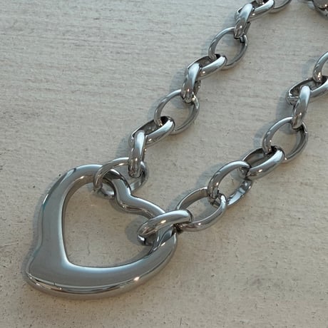 2606BR0141 / Heart motif chain Bracelet（Silver）
