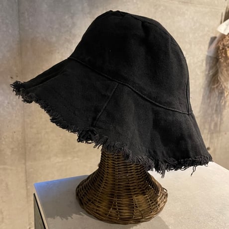 2411HW0059(S)/Damage bucket Hat (Black)