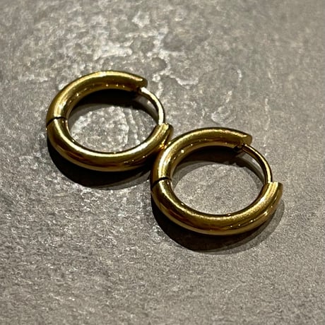 2501PR0738 / Stainless mini hoop pierce（Gold）