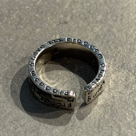 2508RG0671 / Craft Green Stone ring（Silver）